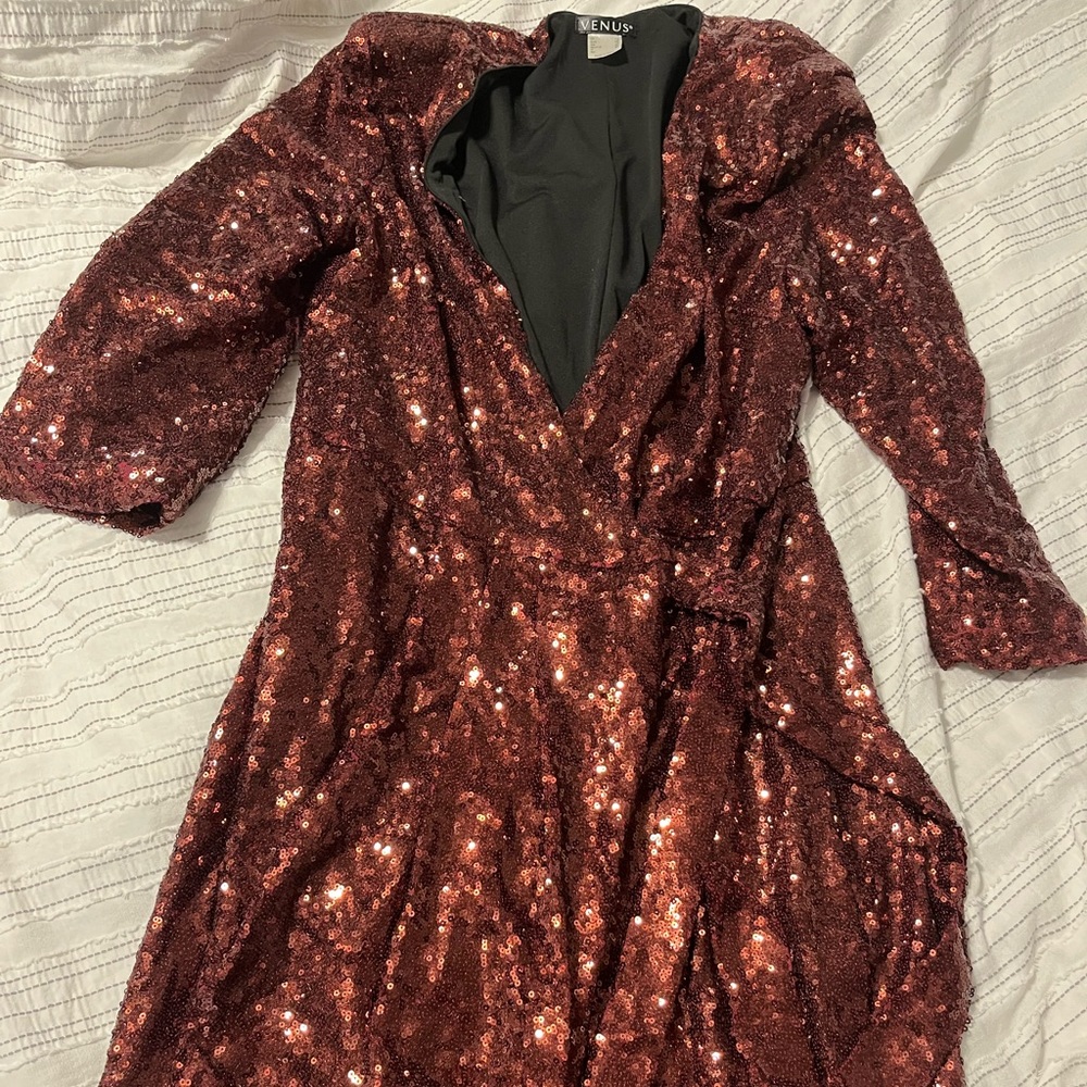 Red Sequin Dress